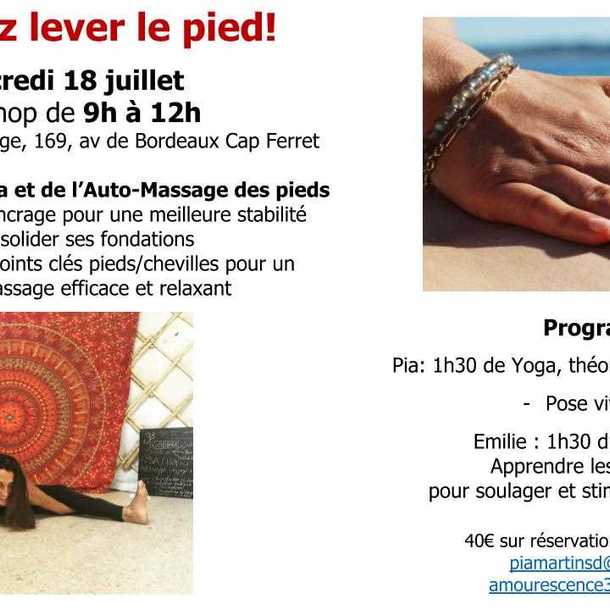 Workshop / Atelier Yoga et auto-massage Cap Ferret