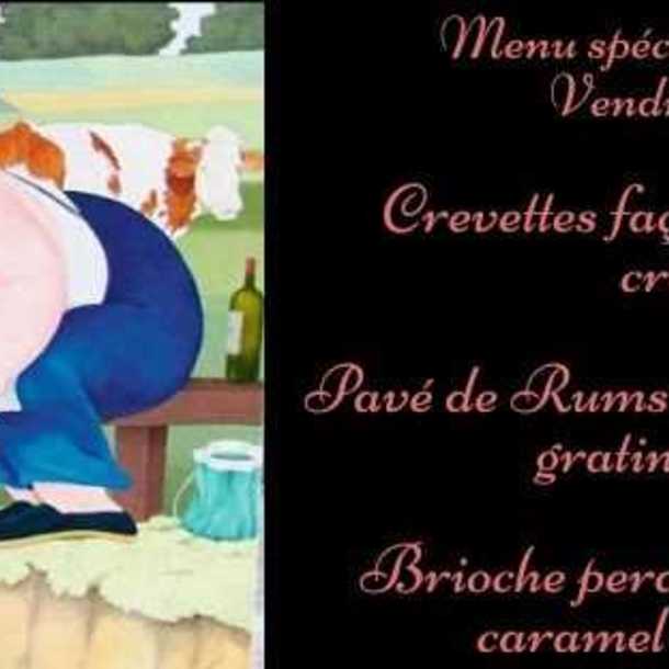 Menu spécial pour la saint valentin à la table du boucher