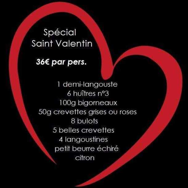 La formule de Saint Valentin par la Poissonnerie de l'Aiguillon