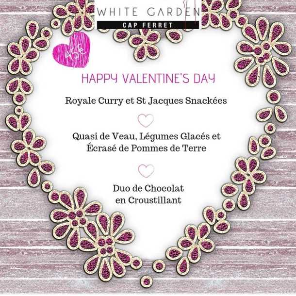 Repas de Saint Valentin au White Garden