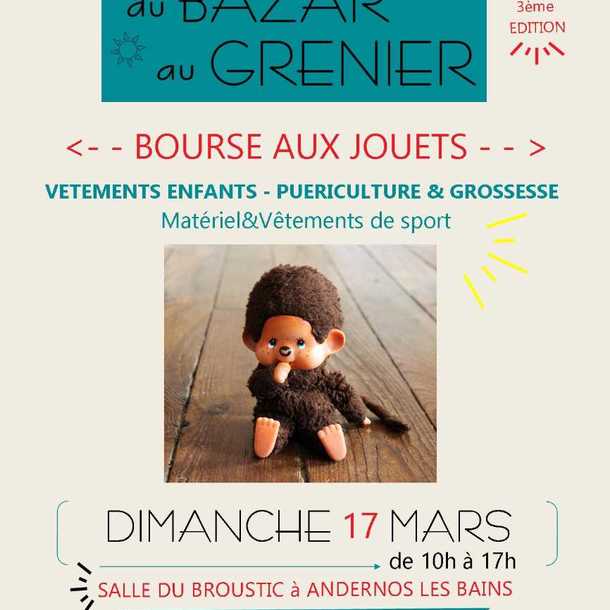 Bourse aux Jouets -Vêtements -Puériculture