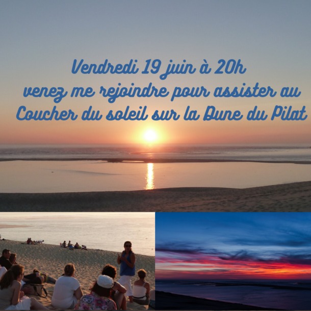 Coucher du soleil sur la Dune du Pilat