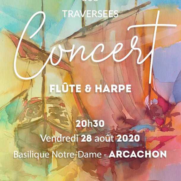 Concert du duo flûte et harpe Traversées