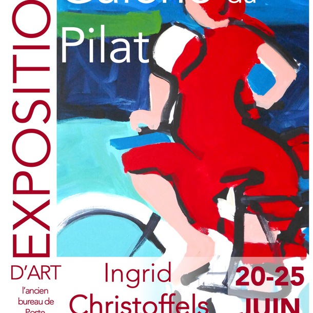 Exposition tableaux Ingrid Christoffels Galerie du Pyla