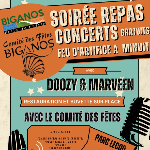 Soirée Repas / Concert - Fête Nationale
