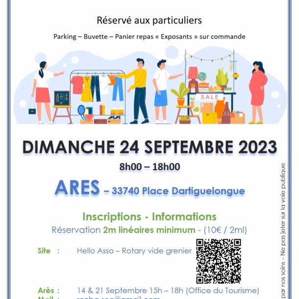 Vide greniers à ARES