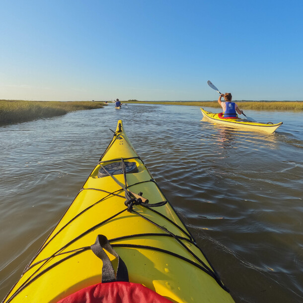 Tour du delta de la Leyre en kayak de mer