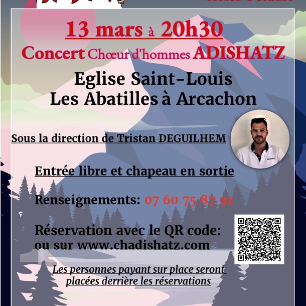 Concert du choeur d'hommes ADISHATZ